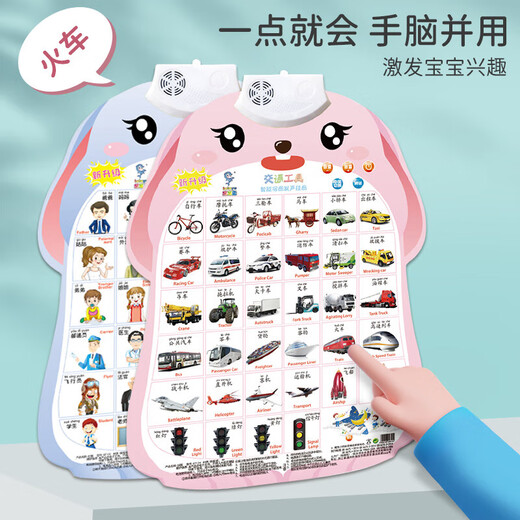 宝宝有声早教挂图发声识字学习神器益智玩具拼音六一儿童节礼物 有声挂图[英文字母](配电池螺丝
