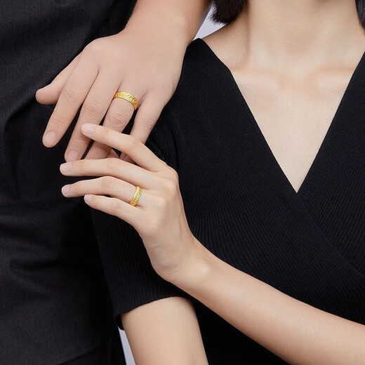 OEMG old Phoenix gold store model Vietnamese sand gold niche new gold ring wheat ear ring ancient design adjustable mood ancient wheat ear ring for women