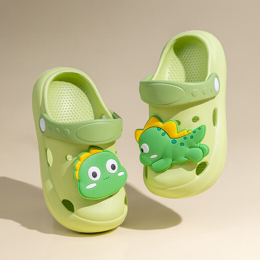 Schwein Dad [neues Produkt] Kinderschuhen Babyhöhlenschuhe Sommerjungen und Mädchen Körper Kopf Dinosaurier Sandalen Baby und Kleinkind Heimat Grüne Dinosaurier 16 130 mm_hoe Länge 13 Anzug Länge 13 Anzug Länge 13 cm