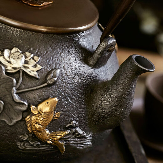 Yamamotodo sand iron kettle Japanese craft cast iron kettle handmade cast iron teapot tea boiling kettle tea boiler around the stove tea stove