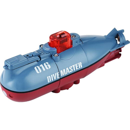 World super small remote control submarine 016 submarine electric mini charging toy boat fish tank view model Little hand 016 blue (full length is about 7.5cm) Authorized