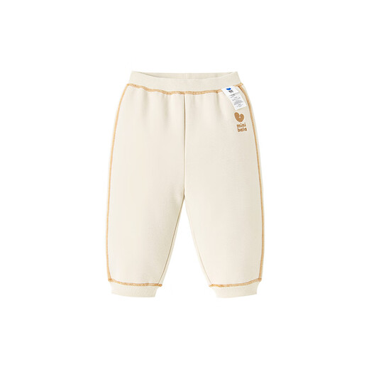 
Mini Bala [Boy Pants] Boys and Girls Sport Pants Baby Plus Fleece Warm Children's Casual Pants Trend 2025 Autumn New Style Light Khaki 50311 [Spring and Autumn Style] 90