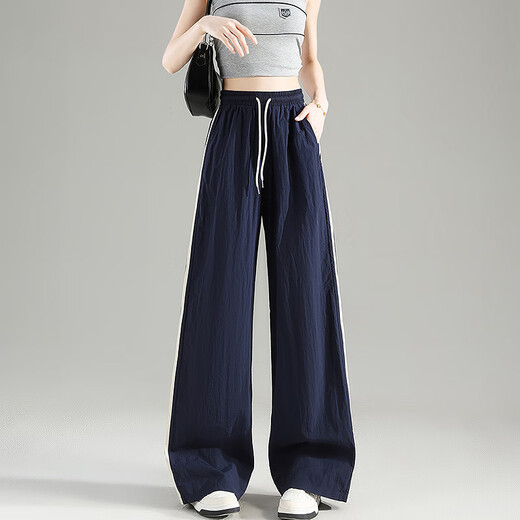 
Tang Shi 2025 summer women's spliced ​​casual pants