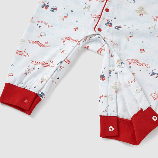 Yingshi (YEEHOO) Yingshi shopping mall same style newborn baby jumpsuit newborn baby long-sleeved Chinese style full moon daytime wear