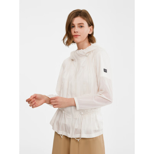 
AIGLE Aigao Spring and Summer W Water-Repellent EG Easy Packing Outdoor Leisure Lightweight Soft Shell Jacket Women's Jacket Official Flagship Jasmine White BC531 170 40 (170/92)