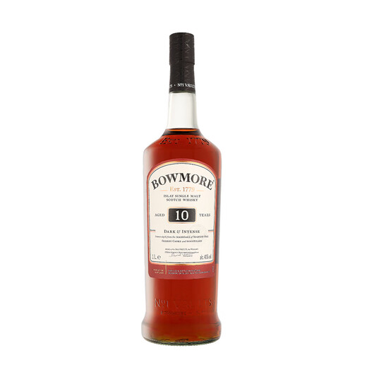 
Bowmore 10 years Isle of Scotland Single Malt Whiskey 1000ml 40 degrees Gift box Imported wine