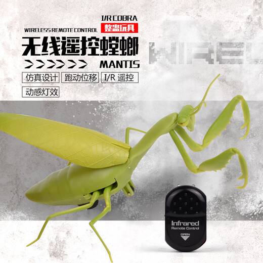 Qianqi Meng Mantis remote control reptile prank insect toys for primary and secondary school students 3-7-8-12-year-old boy and girl [Classic version - remote control centipede] Yellow and black model 9901+ official standard