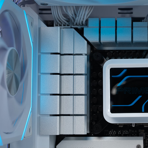 ASUS Tianxuan family bucket AMD 9600X/RTX5060Ti host white sea view room RTX5070 graphics card desktop assembly computer e-sports game design AIDIY complete machine with two 9600X+RTX5060Ti Tianxuan