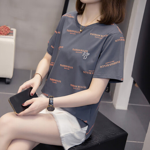 Playboy (Playboy) 2025 Sommer Neues T-Shirt mit Kurzärärmel-Baumwoll-Kurzärmel