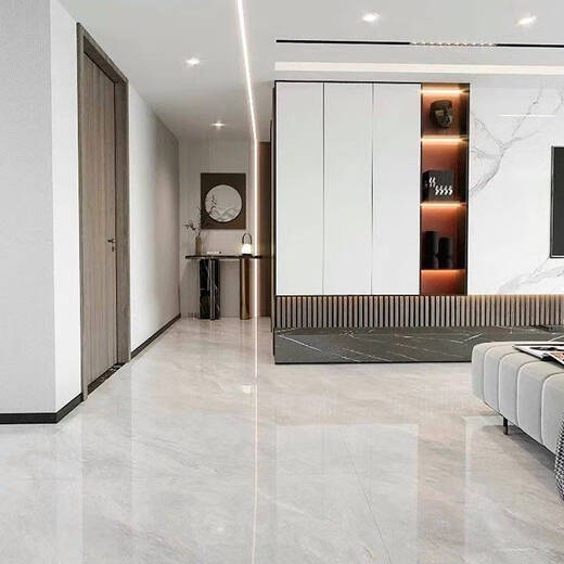 Ni Zhier Customized Foshan Helllicht Marmorfliesen 600x1200 Wohnzimmer Anti-Rutsch-Kee-resistenter Bodenfliesen Küche und Badezimmer 12806_yubaibai 600*1200