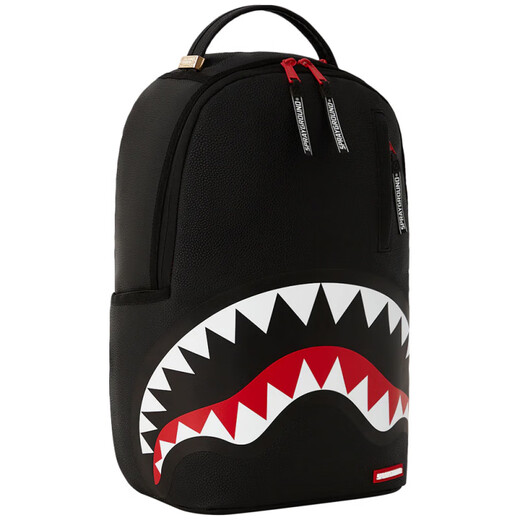 Spraygroundsg Shark Big Logo Shark Bouth Classic Collid Color PVC Bacos à dos Hommes et femmes Boîte-cadeau de style couple Boîte cadeau noir