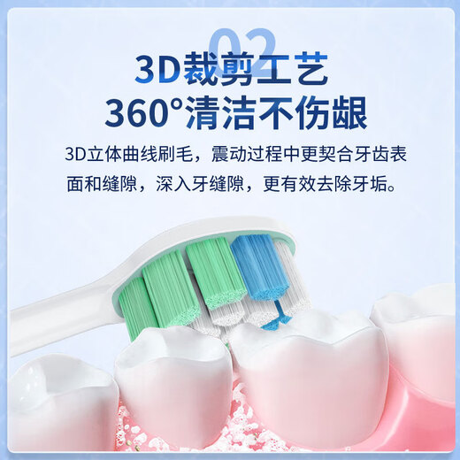 Dong Nailun adapts to Philips electric toothbrush head adapts to HX3226HX6730HX6856/6859HX9033 series 6-pack dental plaque defense