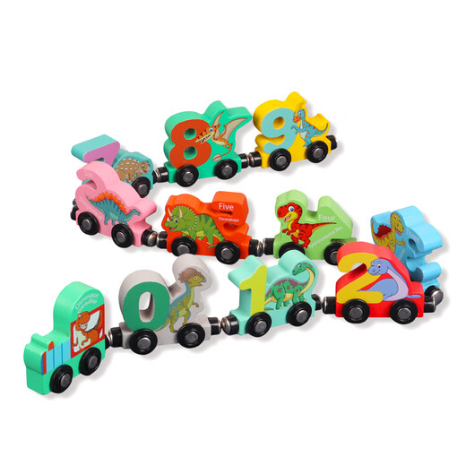 Kindermagnetzug Magnetic Digital Digital Magnety Toy Assembly Building Blocks Boy's Magnet Car 1 Basismodell 12 Magnetischer digitaler Zug