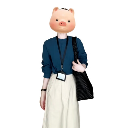 St. Paulme shirt dress 2025 autumn new high-end wear skirt women's petite two-piece suit skirt blue top + apricot skirt suit M