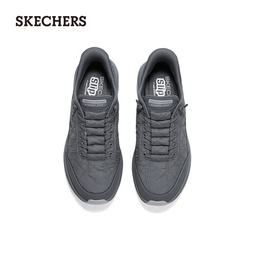 Skechers Tony Leung's same style cloud shoes autumn flash shoes for men and women same style casual running shoes couple leisurely shoes 232619 charcoal gray/CHAR 41