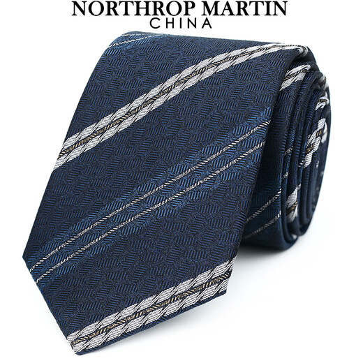 
North Martin 25 autumn new high-end silk tie for men's business stripes high-end mulberry silk hand-beating groom wedding box
