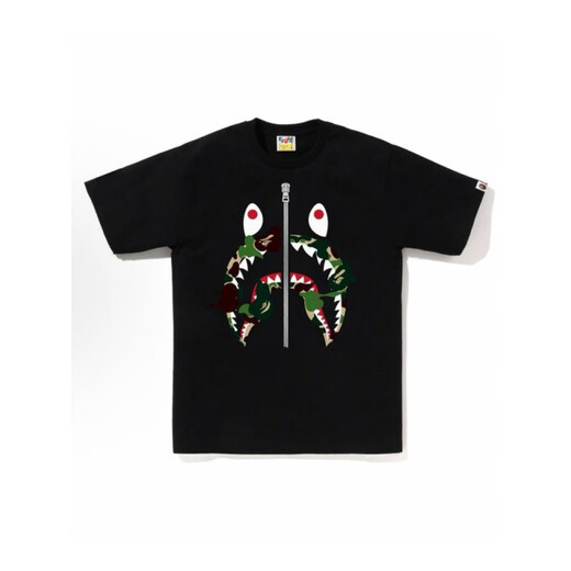 Lee Kidsbape Trendy Brand Affe Kopf schwer purer Baumwoll kurzärmelige Männer und Frauen T-Shirt Top 1048 Black S