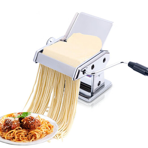 Shandong Longkou brand household manual noodle machine small hand-operated noodle machine with anti-counterfeiting dough WZY electric model DMT-10A two knives with pallet and gift bag
