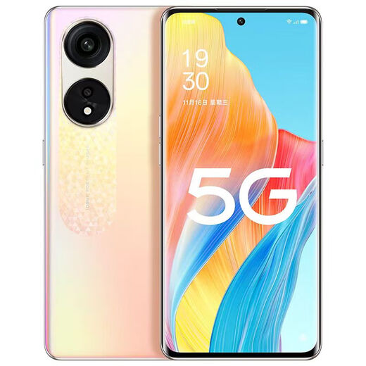 OPPOA1Pro高通 骁龙695处理6.7英寸大屏120Hz>刷新率1.08亿高清像素 朝雨蓝 套餐一12GB+256GB