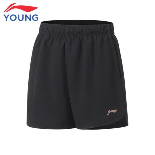 
Li Ning (LI-NING) children's clothing children's sports pants for girls, small and big children's quick-drying reflective logo training unrestrained shorts 160YKSV232-1