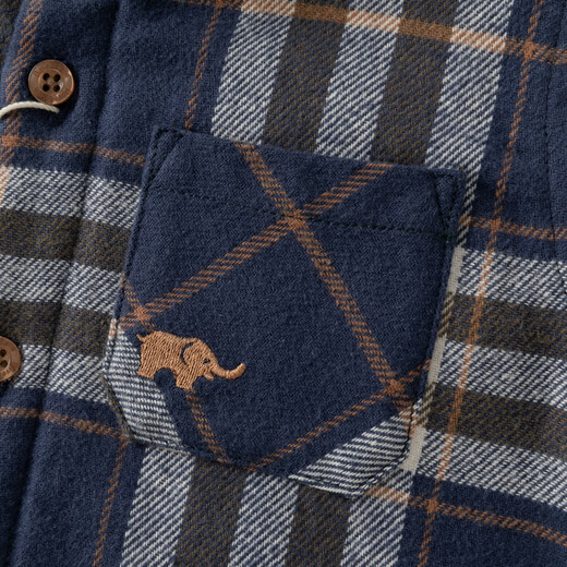 David Bella children's fleece jacket autumn and winter boys' long-sleeved plaid removable hood hoodie shirt