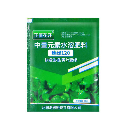 Quick Green 120 Foliar Fertilizer Chlorophyll Genuine Thick Leaf Vegetables Flowers Fruits and Vegetables Universal Water-Soluble Fertilizer Factory Direct Sales Powerful Quick Green 120 50g*50 Bags Affordable