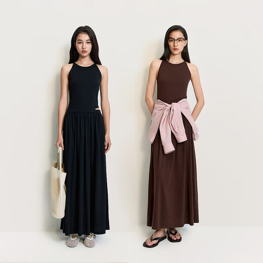 Robe sans manches en coton modal ochirly