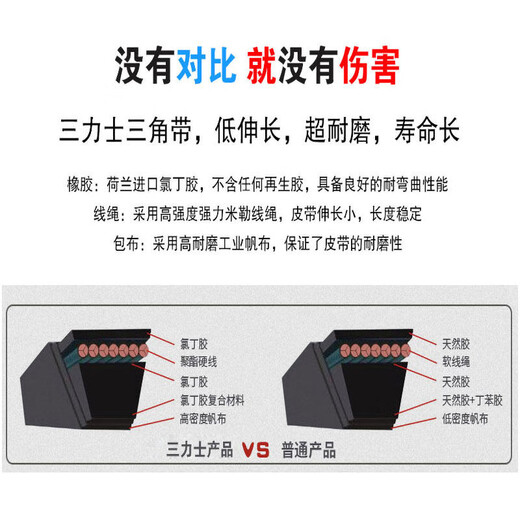三力士（SANLUX）三角带D型D4801 D4877 D5131 D5250 D5283 D6600耐磨抗静电 三力 其他型号询问客服