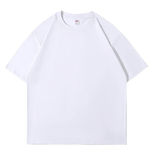 森马（Semir）651-700男女同款纯棉短袖夏季短袖宽松休闲时尚百搭简约T恤 691燕麦灰 M 80-115斤