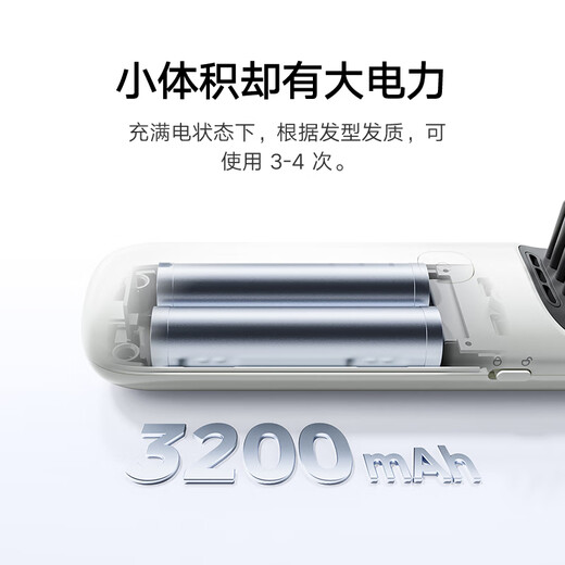 Mijia Wireless Hair Straightening Comb Xiaomi Mini Portable Hair Styling Comb Negative Ion Hair Care Straightening Stick Smoothes Frizz Straightening Comb A Must-Have Colorful White Gift for Girlfriends on her Birthday