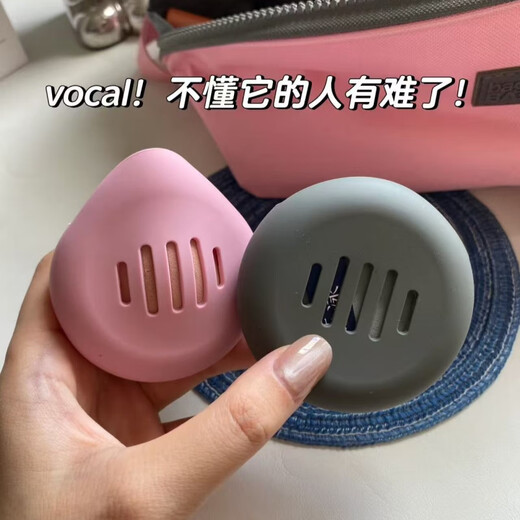 This is really amazing i Silicone Air Cushion Powder Puff Storage Box Anti-dirty and Dustproof Portable Breathable Storage Box Pink + Gray 2 Pack