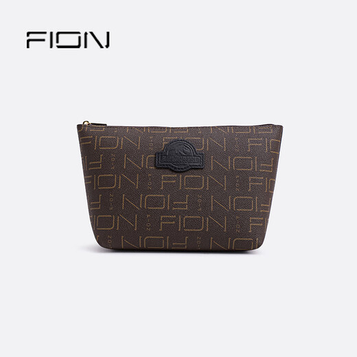 
FION/Fianni clutch bag women's bag new fashion fashion makeup bag toiletry bag brown color_FAAGGFT111