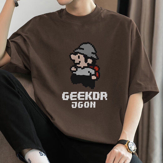 Lnoc li ning gleichen Stil wie 260 g reines Baumwoll-Kurzärärmel-T-Shirt für Männer im Sommer loser rundes Hals-Top Li ning M09-693 Schwarz [80-100jin [Jin entspricht 0,5 kg]]