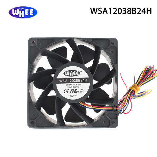 SOKFAN全新WHEE WSA12038B24H 12038 24V 1.2A 28.8W 4线报警信号风扇 WSA12038B24H