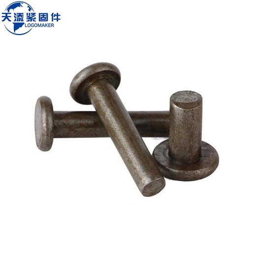 纪俪田GB109-1986平头铆钉A3铁本色Ф2/2.5/3/4/5/6/8/10/12×3/4--70mm Ф10×55 65Kg 约1585个
