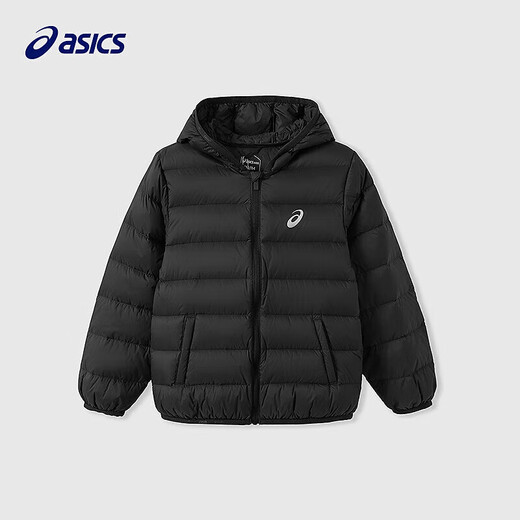 Vêtements pour enfants Asics 25 ans d'hiver Veste de chauffage léger à trois à trois tireurs pour enfants [Charge élevée] Propre noire 1000-Duck Down 175 Farming 117,3g