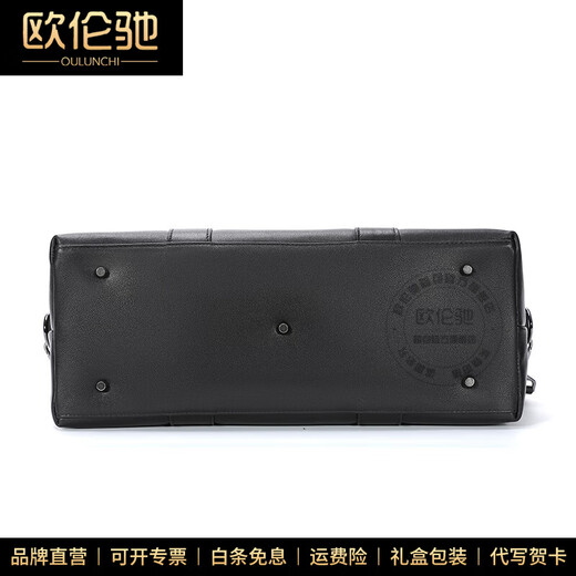 Oulunchi Light Luxus High-End-Reisetasche Herren echtes Leder große Kapazität Herrengepäckbeutel Cowide Leder One-Shoulder Crossbody Business Handtasche Klassische große Größe großer Größe