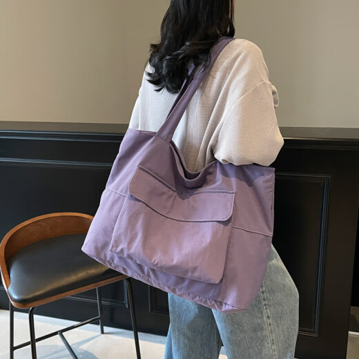 New bag women's bag tote bag casual versatile shoulder bag handbag commuting tote bag simple trendy large capacity black