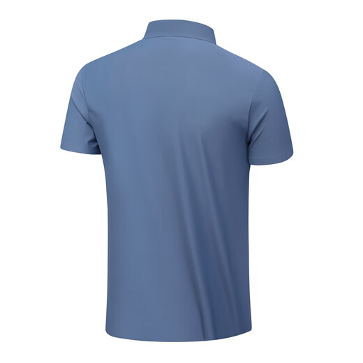 
Kaileshi Mint Men's Short Sleeve POLO Shirt Summer Moisturizing Quick Dry Ice Silk Thin Outdoor Leisure Sports T-shirt 12358 Misty Blue 3XL (170-185cm/165-190Jin[Jin equals 0.5 kg])