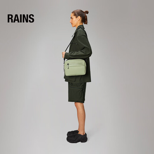 Rains单肩斜挎包男女运动包骑行挎包腰包Cargo Box Bag W3/14110 浅青绿