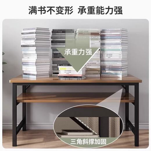 Long table against the wall, narrow desk, simple rectangular desk, double study desk, computer desk for home, 50% off clearance, simple 80cm warm white