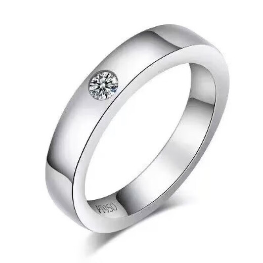 PT950 platinum ring for male and female couples, wedding diamond ring, classic tail ring, Chinese Valentine's Day birthday gift, men's ring