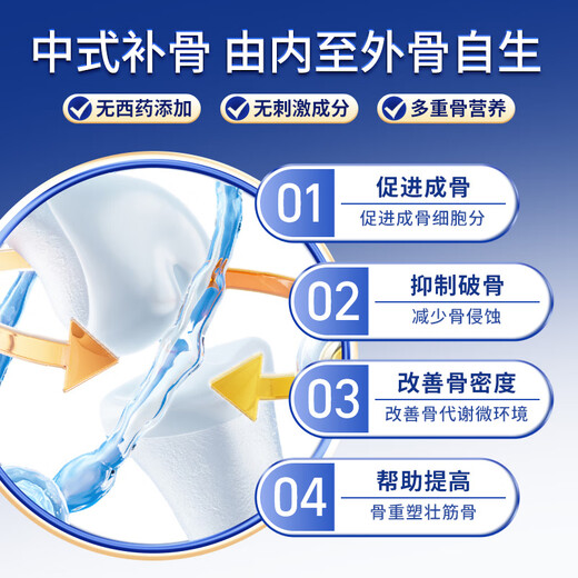 Gubentang Bugu Zhuang Cápsula ósea de la pierna y los calambres y fracturas Restauran la osteoporosis suplemento de calcio Productos nutricionales para personas de mediana edad y ancianos
