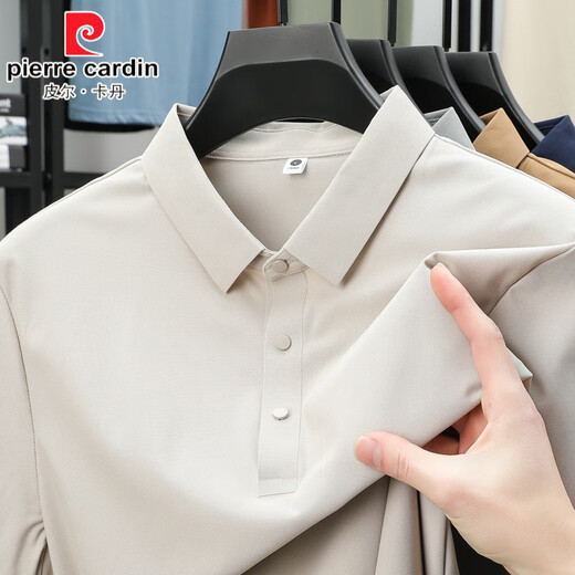 Pierre Cardin (Pierre Cardin) Polo à séchage rapide au sol perlé pour les hommes de glace à la glace de glace pour glace