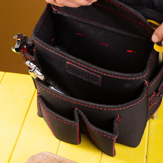 Deli Tool Belt Bag Polyester Electrician Bag Multi-functional Repair and Installation Bag 220x140x200mm DL-P4