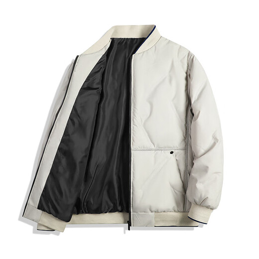 Binyuxd (Binyuxd) M9898 Herren Winterjacke verdickte Modemarke Ins Winter M-8xl Off-White M