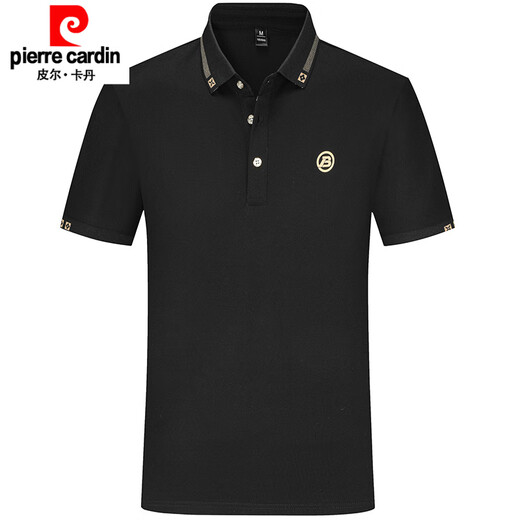皮尔卡丹（pierre cardin）冰丝棉短袖t恤男衬衫上衣翻领POLO.衫衫半截袖青年2025年夏新款新 679白色 M