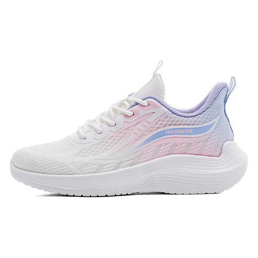 Pull back women's shoes autumn and winter new sports shoes women's soft-soled casual shoes thick-soled running shoes women's gradient pink and purple 38