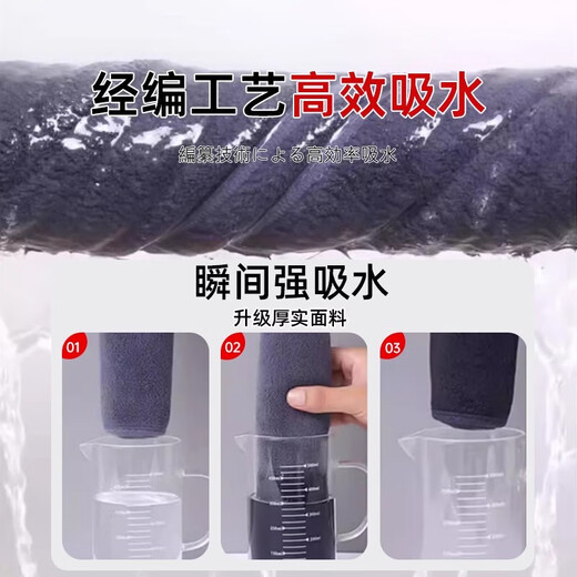 Expert housewife housekeeping cleaning special rag for land reclamation, water absorption, thickening, not easy to shed and leave marks, hygienic table towel, double-sided thickening 25*20cm-20 pieces-wipe clean