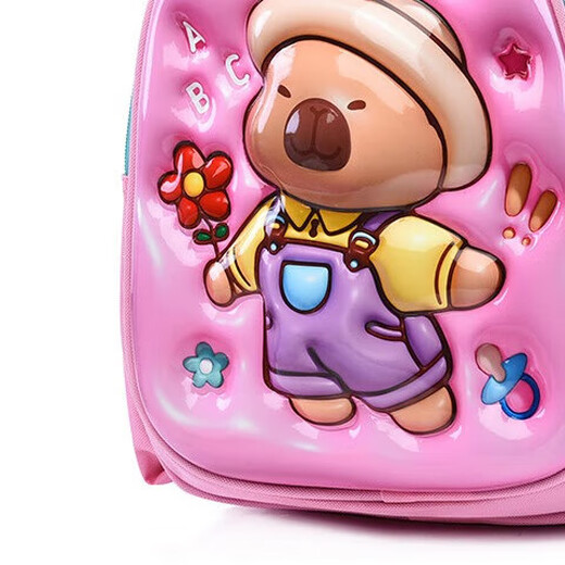 幼儿园书包中大班新款儿童女孩卡通轻便减负背包大容量男生双肩包 JX-8704#粉色